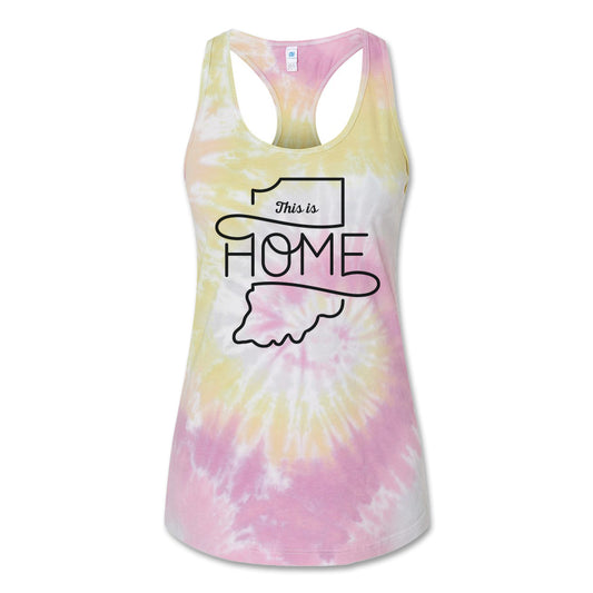 Neon This is Home Tie Dye Women's Tank ***CLEARANCE***