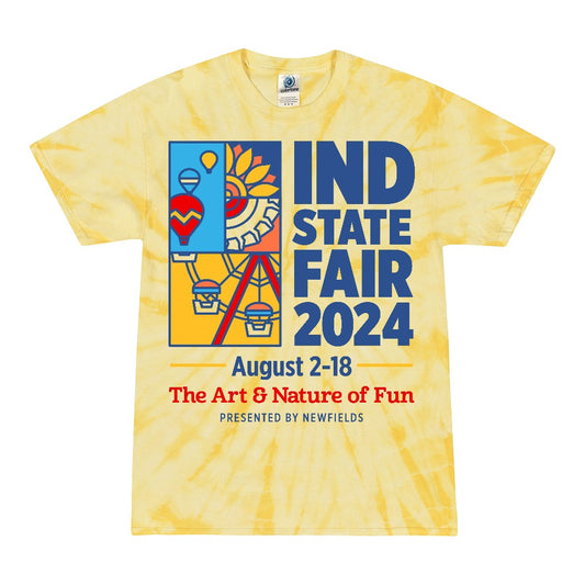 Indiana State Fair 2024 Tie Dye Tee