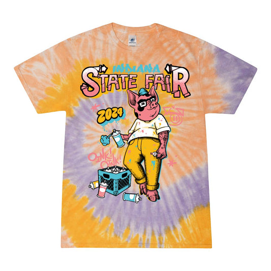 The Pork Painter Youth Tie Dye Tee