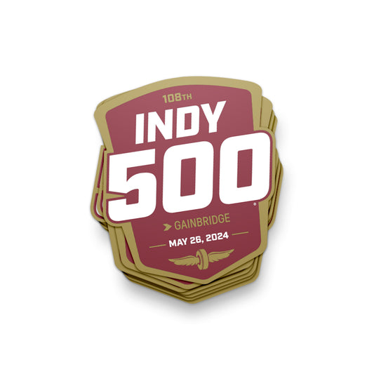 108th Running Indy 500 Sticker ***CLEARANCE***