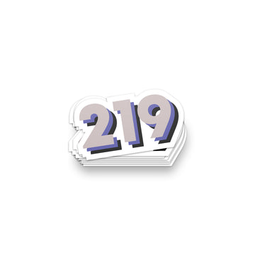 219 Area Code Sticker