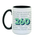 260 Area Code Mug