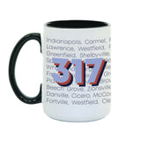 317 Area Code Mug