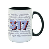 317 Area Code Mug