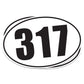 317 Oval Sticker