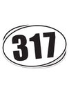 317 Oval Sticker