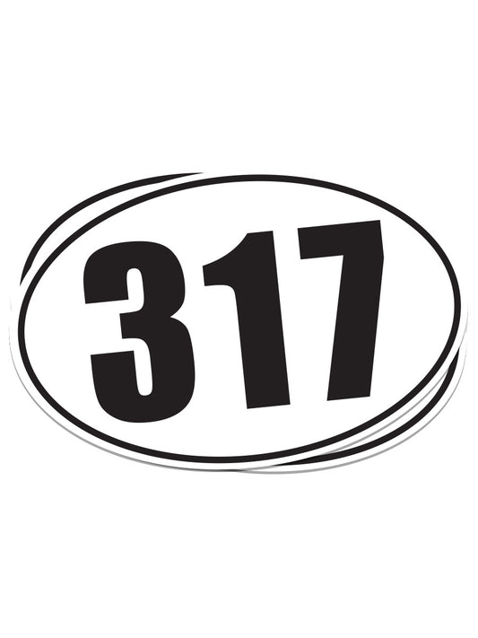 317 Oval Sticker