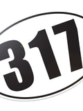 317 Oval Sticker