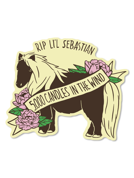 5000 Candles Lil Sebastian Sticker