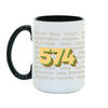 574 Area Code Mug