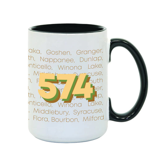 574 Area Code Mug