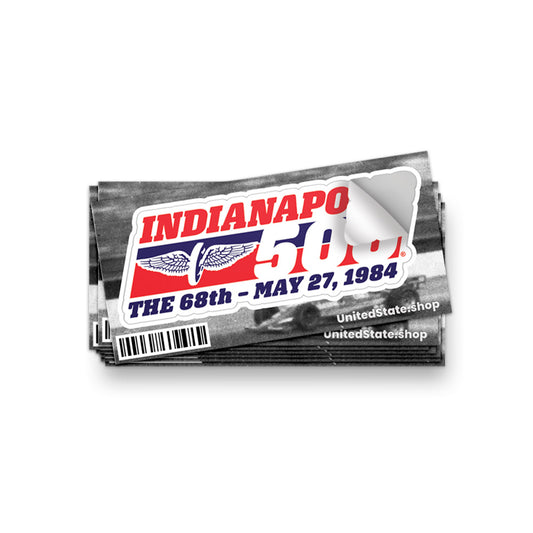 Indy 500 68th Running Sticker
