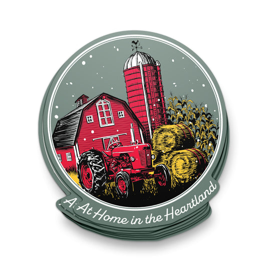 At Home in the Heartland Sticker