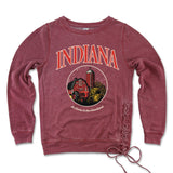 At Home In The Heartland Women's Lace-Up Sweatshirt ***CLEARANCE***