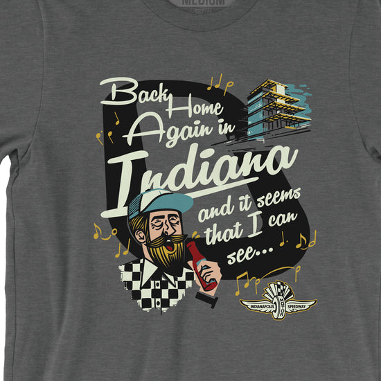 Back Home Again Tee - United State of Indiana