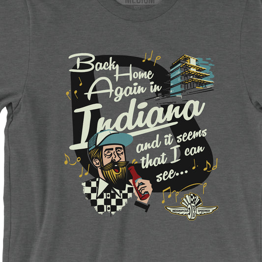 Back Home Again Tee - United State of Indiana