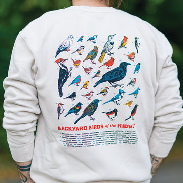 Backyard Birds of the Midwest Crewneck - United State of Indiana