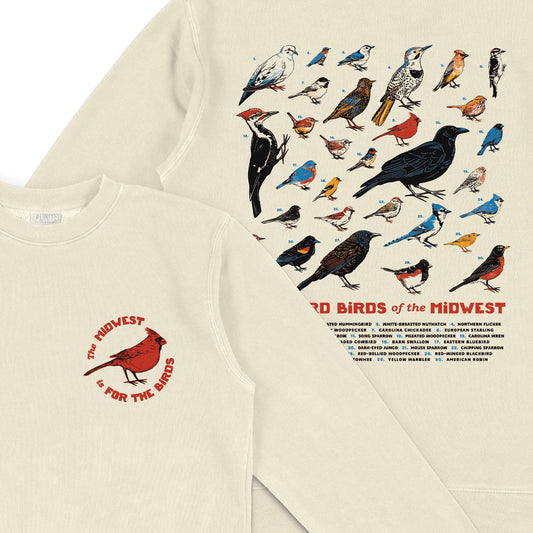 Backyard Birds of the Midwest Crewneck