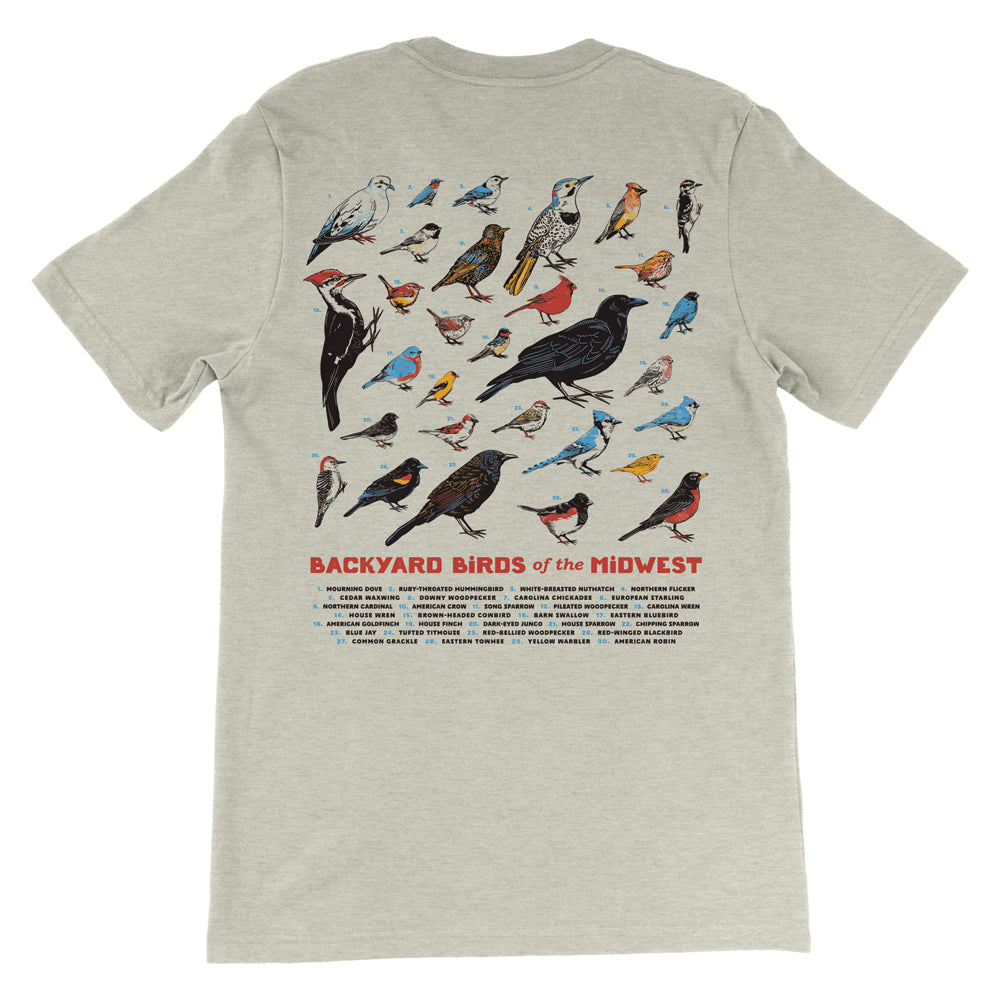 Backyard Birds of the Midwest Tee – United State of Indiana