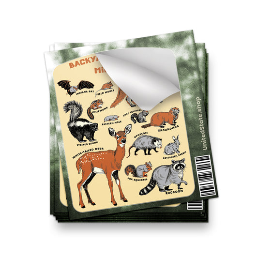 Backyard Critters of the Midwest Sticker