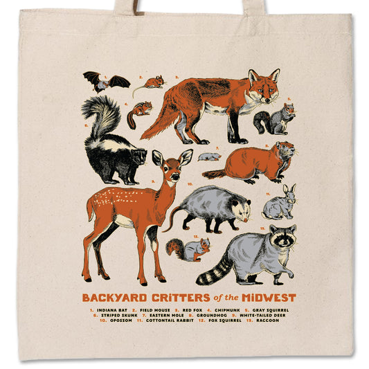 Backyard Critters of the Midwest Tote Bag