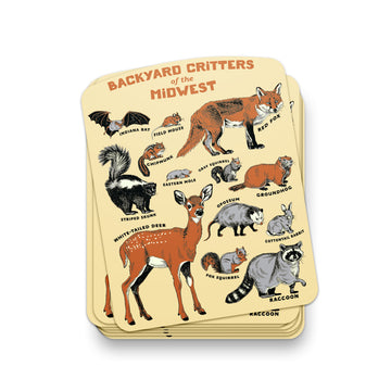 Backyard Critters of the Midwest Sticker