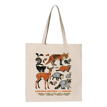 Backyard Critters of the Midwest Tote Bag