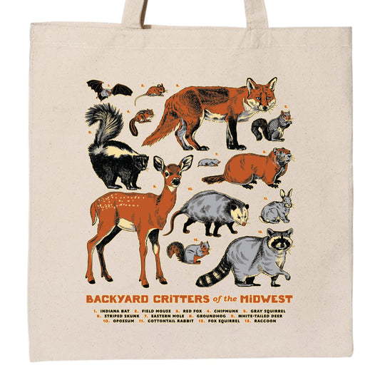 Backyard Critters of the Midwest Tote Bag