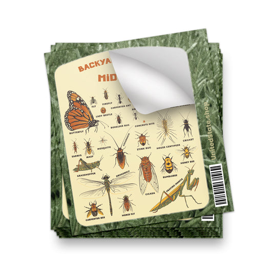 Backyard Insects of the Midwest Sticker