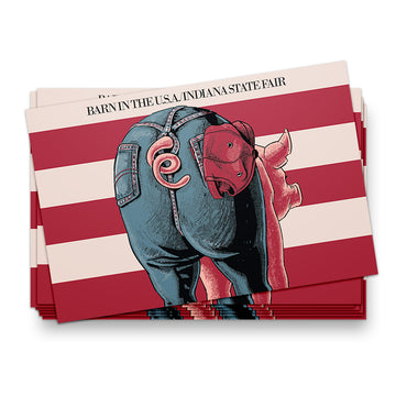 Barn in the U.S.A. Postcard