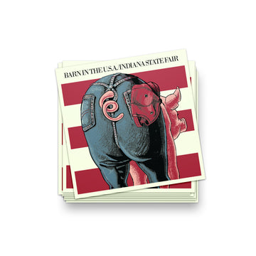 Barn in the USA Sticker