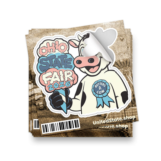 Butters D. Cow Sticker