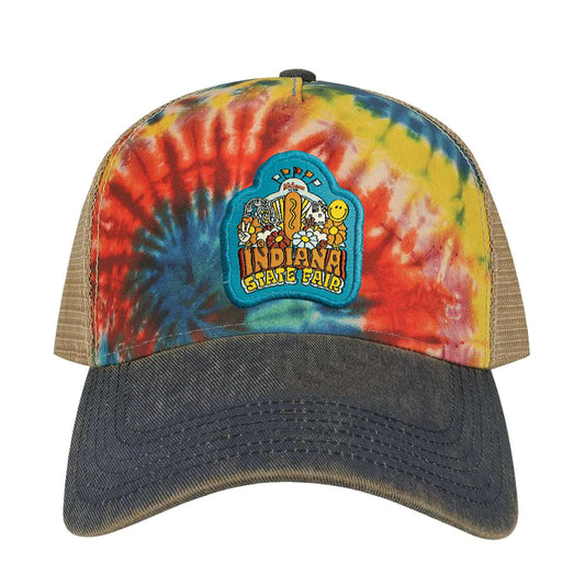 Buy The World A Corndog Tie Dye Cap - United State of Indiana
