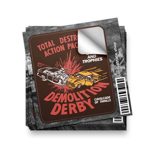 Demolition Derby Sticker