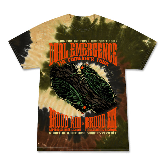 Dual Emergence Comeback Tour Tie Dye Tee