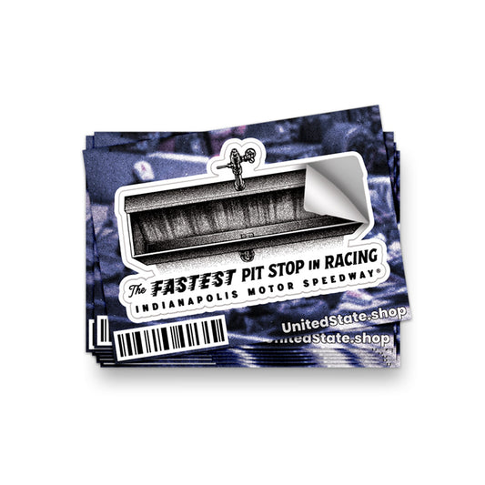 Fastest Pit Stop in Racing Sticker