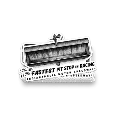 Fastest Pit Stop in Racing Sticker