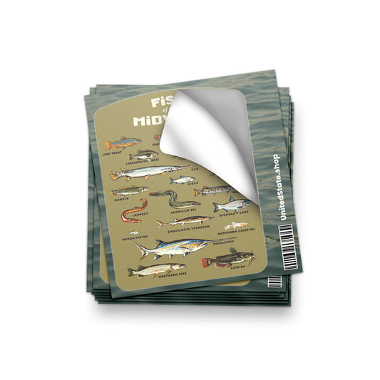 Fish of the Midwest Sticker