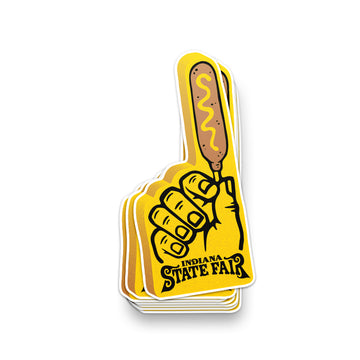 Foam Corndog Sticker