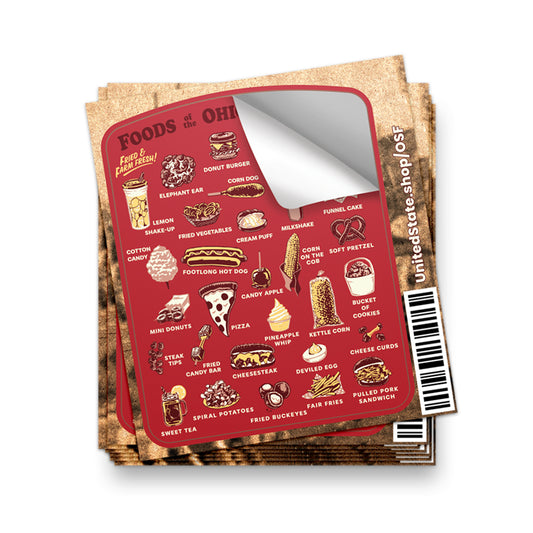 Foods of the Ohio State Fair Sticker
