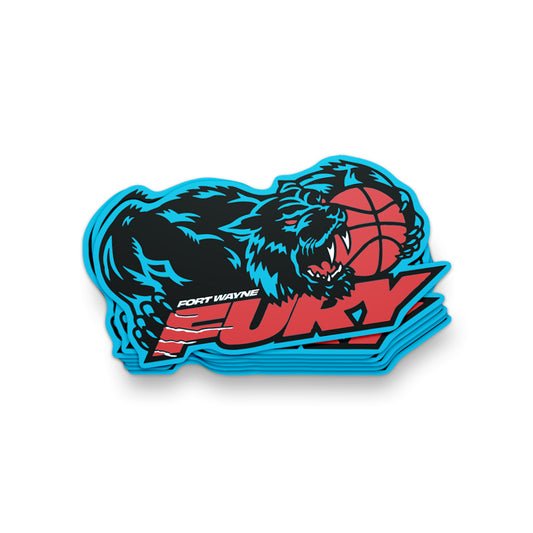 Fort Wayne Fury Logo Sticker ***CLEARANCE***