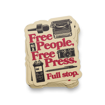 Free People, Free Press Sticker