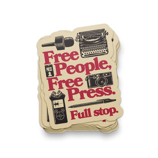 Free People, Free Press Sticker