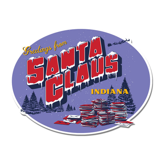 Greetings from Santa Claus Sticker