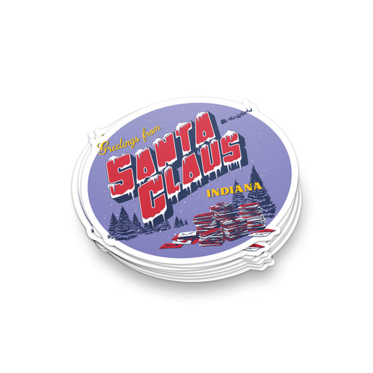 Greetings from Santa Claus Sticker ***CLEARANCE***