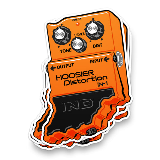 Hoosier Distortion Sticker