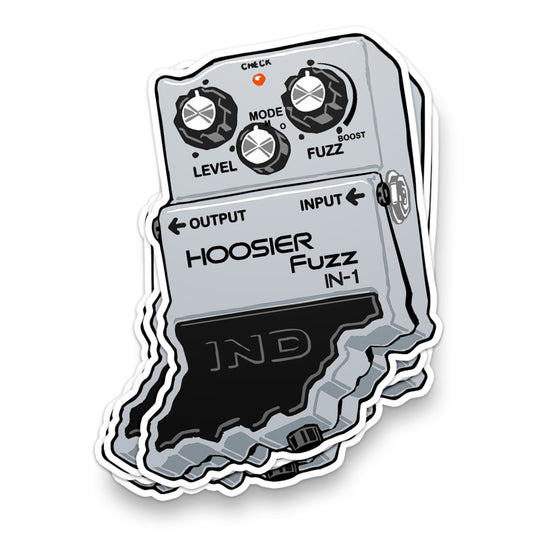 Hoosier Fuzz Sticker