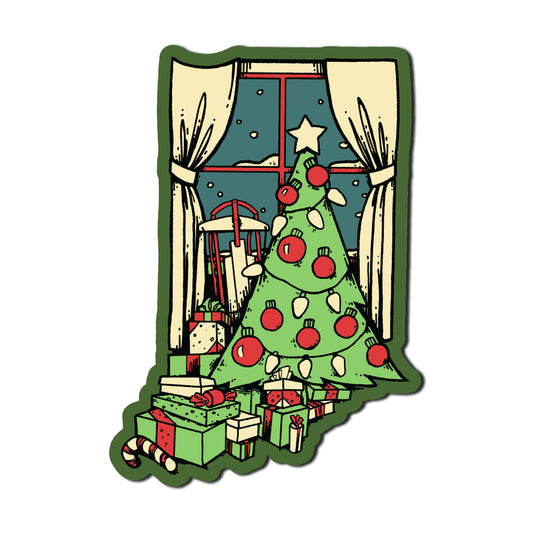 Hoosier Holiday Sticker