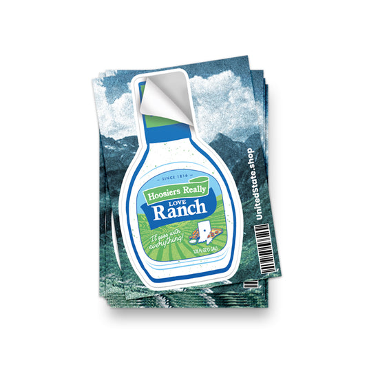 Hoosier Valley Ranch Sticker - United State of Indiana
