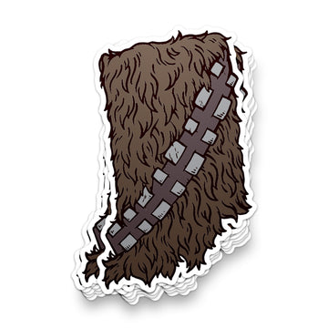 Hoosier Wookie Sticker ***CLEARANCE***